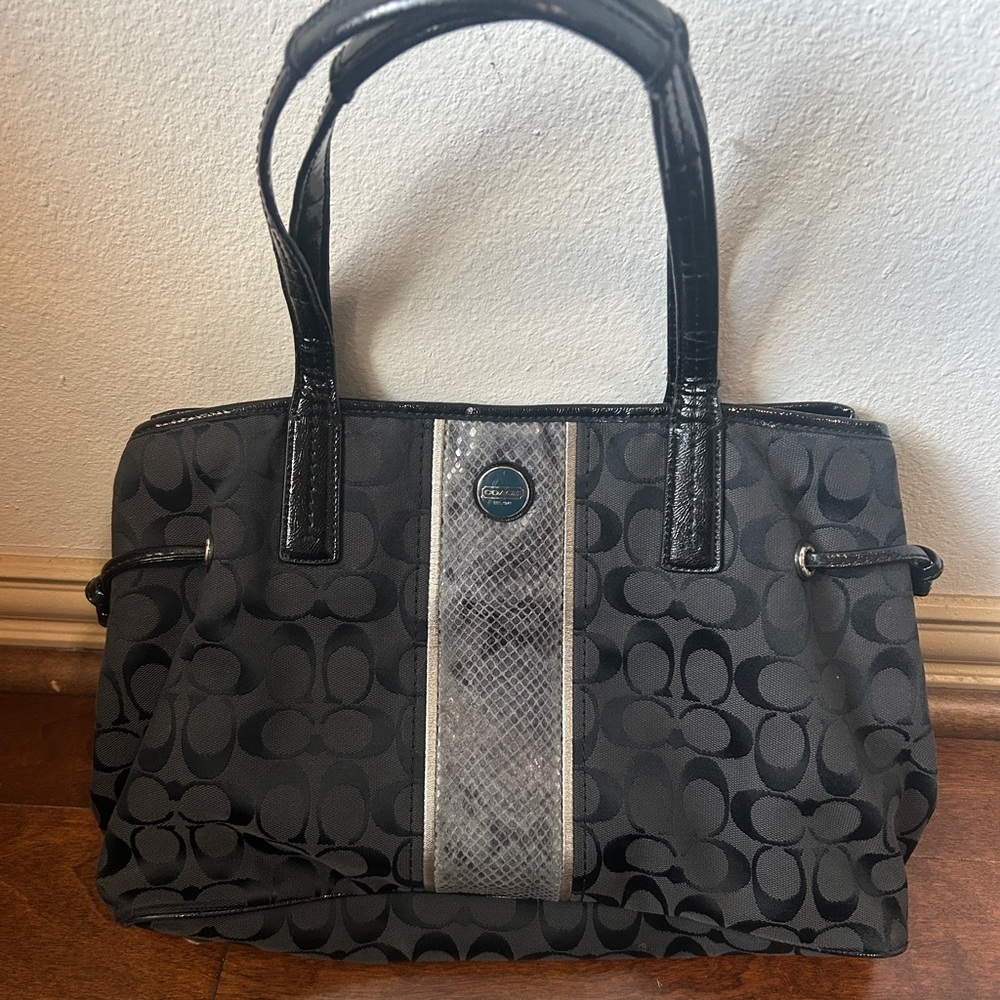 Vintage Black Coach Bag